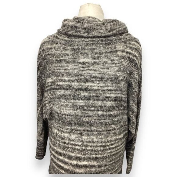 Thistle & Lavender Women’s Cowl Neck Tunic Sweater, Gray, size L - Picture 4 of 7
